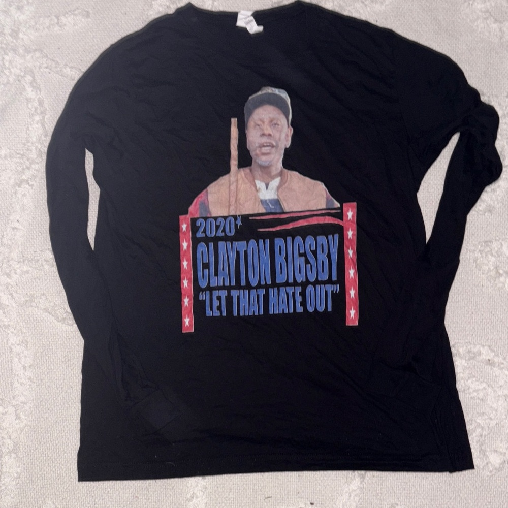 Dave Chappelle Clayton Bigsby Long sleeve black tee